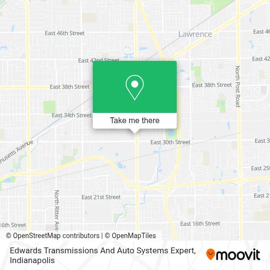 Edwards Transmissions And Auto Systems Expert map