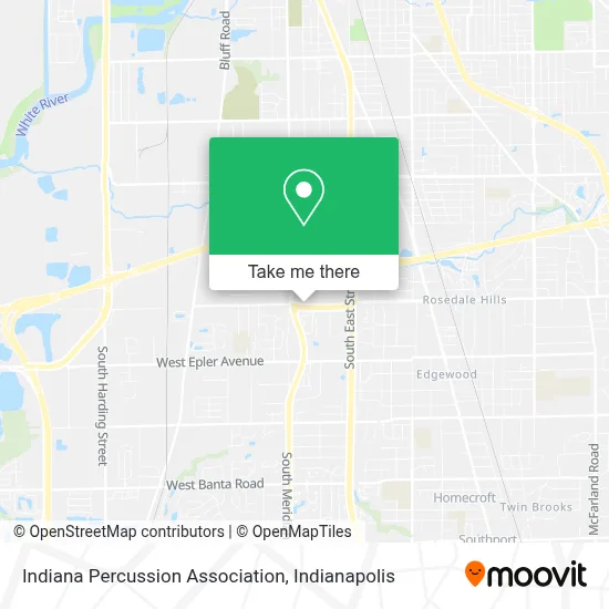 Indiana Percussion Association map