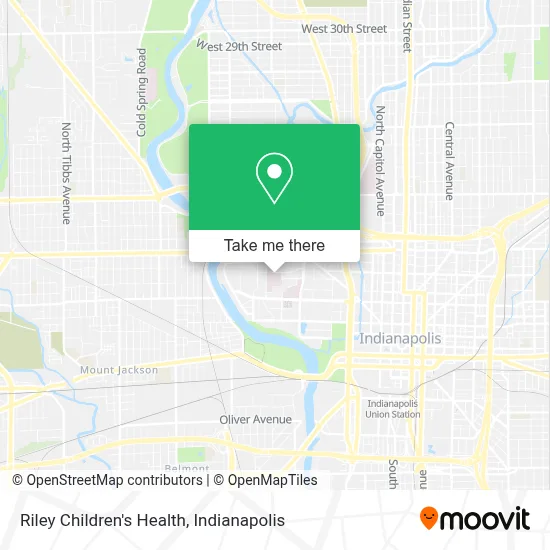 Riley Children's Health map