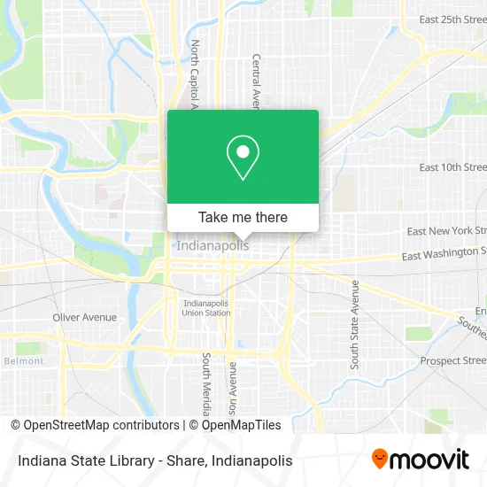 Indiana State Library - Share map