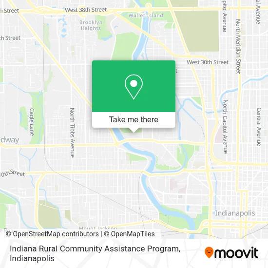 Indiana Rural Community Assistance Program map