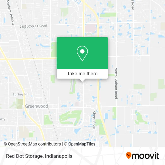 Red Dot Storage map