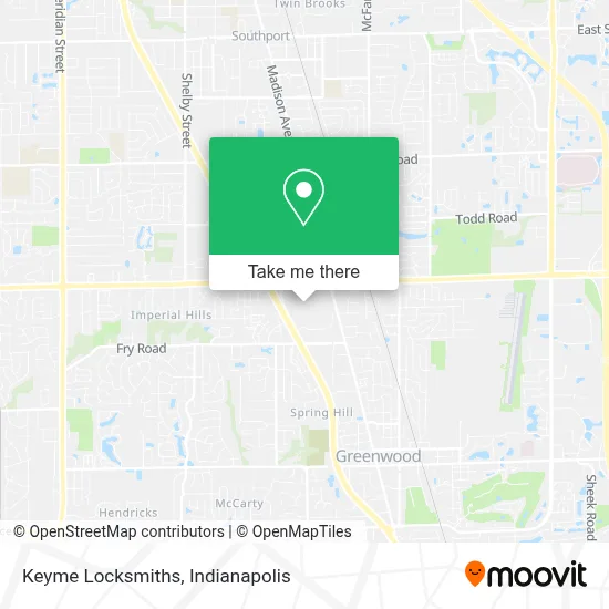 Keyme Locksmiths map