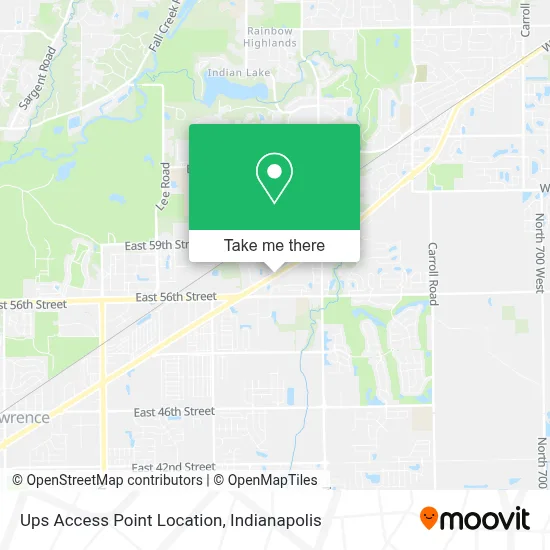 Ups Access Point Location map
