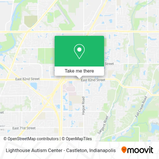 Lighthouse Autism Center - Castleton map