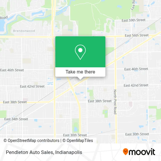 Pendleton Auto Sales map