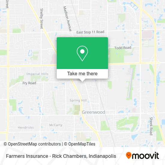 Farmers Insurance - Rick Chambers map
