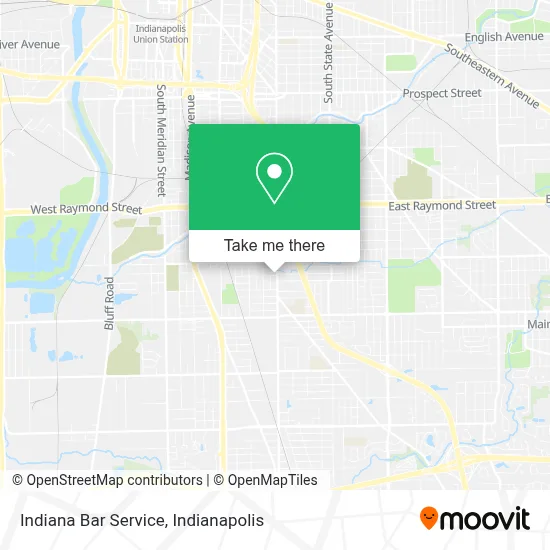 Indiana Bar Service map