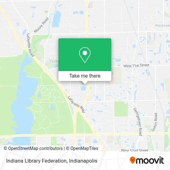 Indiana Library Federation map