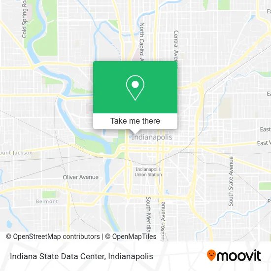 Indiana State Data Center map