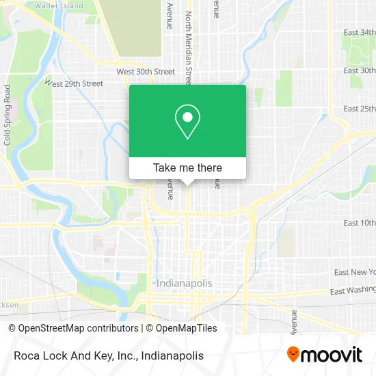 Roca Lock And Key, Inc. map