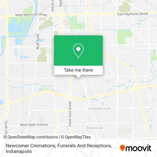 Newcomer Cremations, Funerals And Receptions map