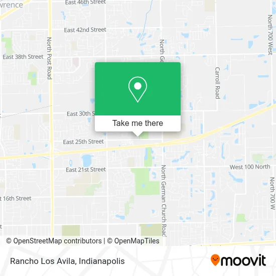 Rancho Los Avila map