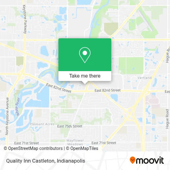 Quality Inn Castleton map