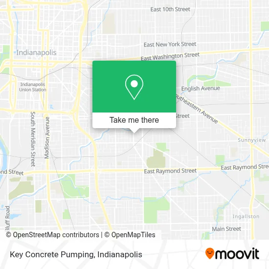 Key Concrete Pumping map