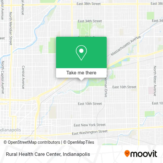 Rural Health Care Center map