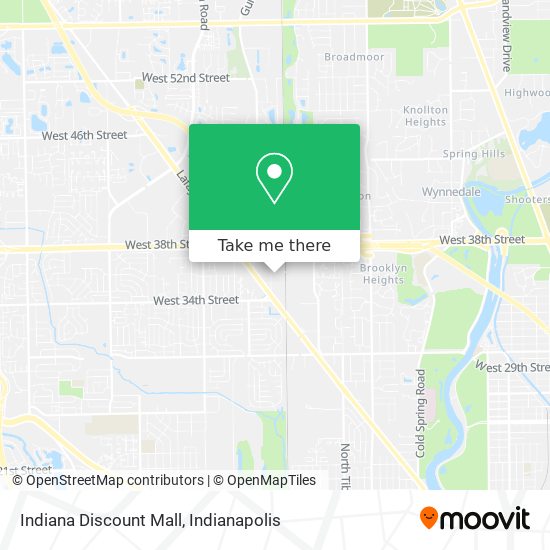 Mapa de Indiana Discount Mall