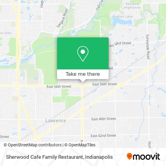 Mapa de Sherwood Cafe Family Restaurant