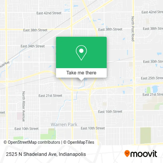 2525 N Shadeland Ave map