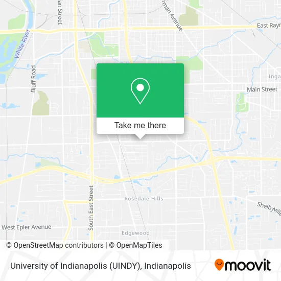 University of Indianapolis (UINDY) map