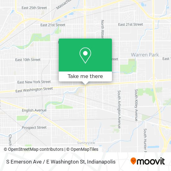 S Emerson Ave / E Washington St map