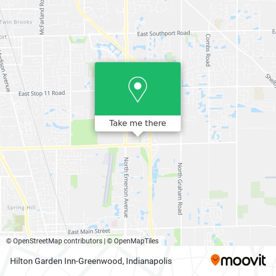 Hilton Garden Inn-Greenwood map