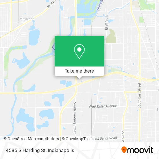 4585 S Harding St map