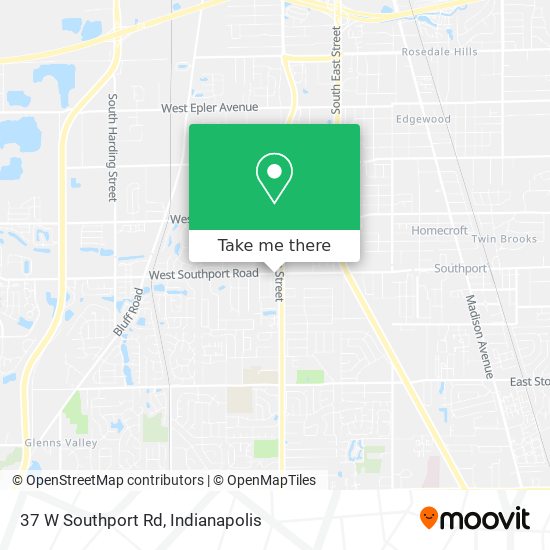 37 W Southport Rd map