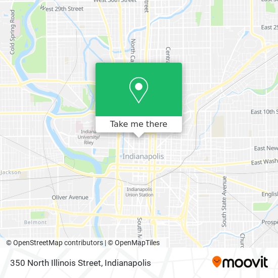 350 North Illinois Street map