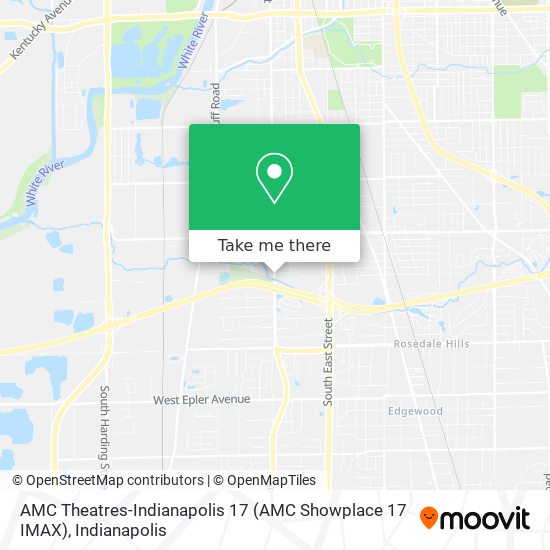 Mapa de AMC Theatres-Indianapolis 17 (AMC Showplace 17 IMAX)