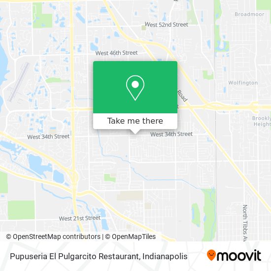 Mapa de Pupuseria El Pulgarcito Restaurant