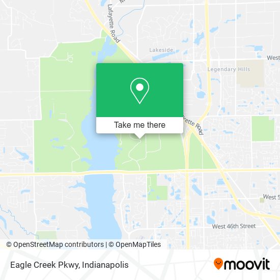 Eagle Creek Pkwy map