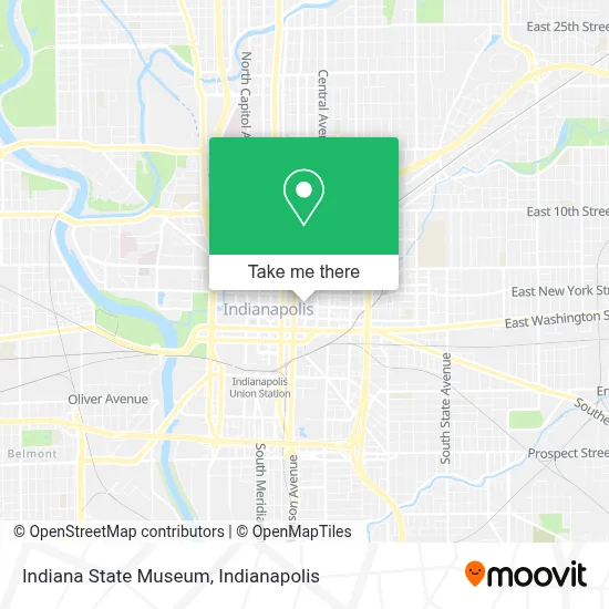 Indiana State Museum map