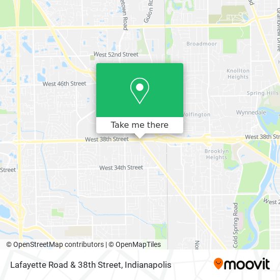 Lafayette Road & 38th Street map
