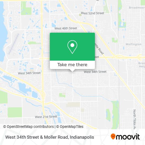 Mapa de West 34th Street & Moller Road