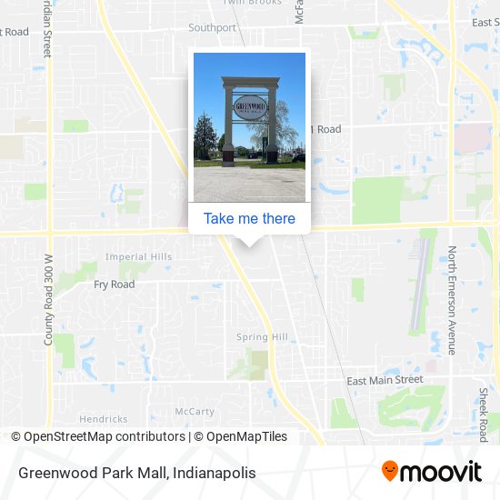 Mapa de Greenwood Park Mall