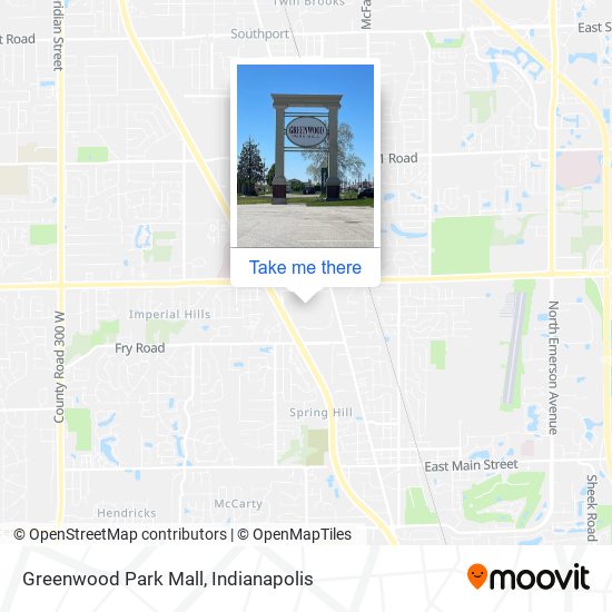 Greenwood Park Mall shopping plan