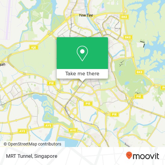 MRT Tunnel map