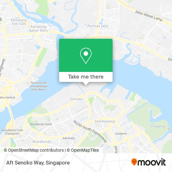 Aft Senoko Way map