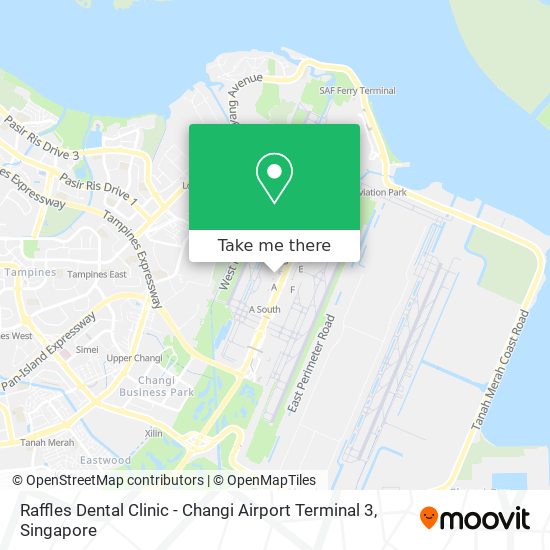 Raffles Dental Clinic - Changi Airport Terminal 3 map