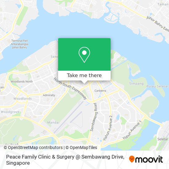Peace Family Clinic & Surgery @ Sembawang Drive map