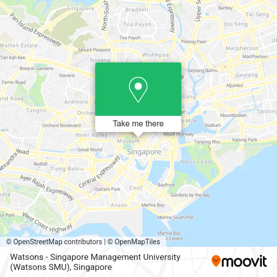 Watsons - Singapore Management University (Watsons SMU) map