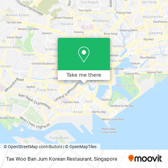 Tae Woo Ban Jum Korean Restaurant map