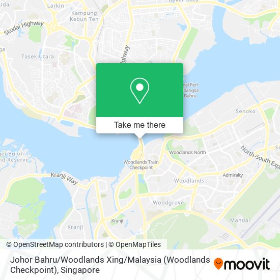 Johor Bahru / Woodlands Xing / Malaysia (Woodlands Checkpoint)地图