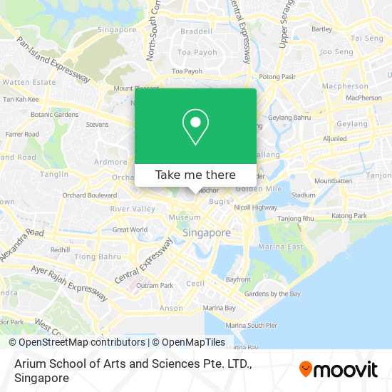 Arium School of Arts and Sciences Pte. LTD. map