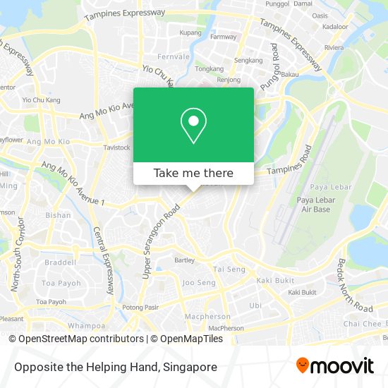 Opposite the Helping Hand map
