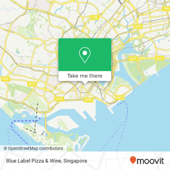 Blue Label Pizza & Wine map