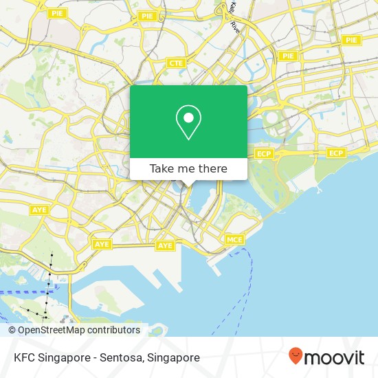 KFC Singapore - Sentosa map