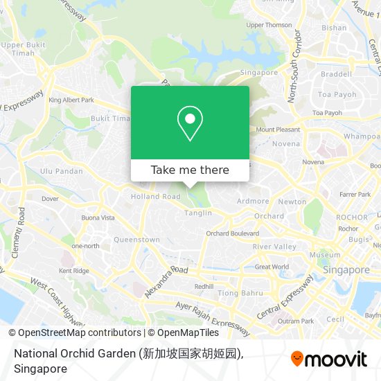 National Orchid Garden (新加坡国家胡姬园) map