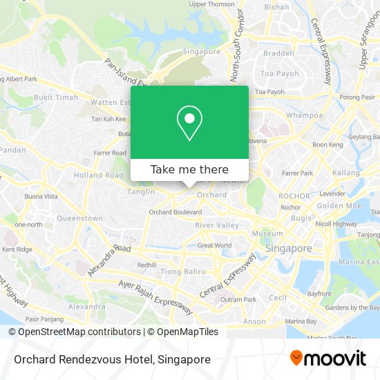 Orchard Rendezvous Hotel map
